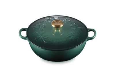 Le Creuset Enameled Cast Iron Holly Collection Traditional Chef's Oven with Lid, 4.5-Quart - Kitchen Universe