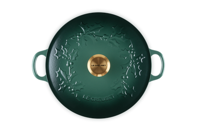 Le Creuset Enameled Cast Iron Holly Collection Traditional Chef's Oven with Lid, 4.5-Quart - Kitchen Universe