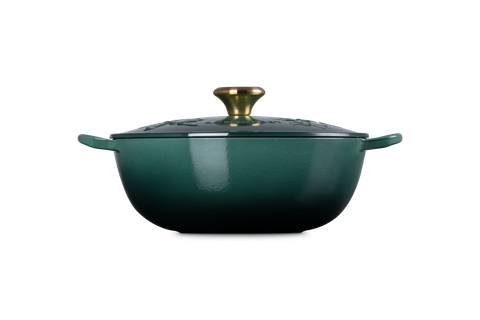 Le Creuset Enameled Cast Iron Holly Collection Traditional Chef's Oven with Lid, 4.5-Quart - Kitchen Universe