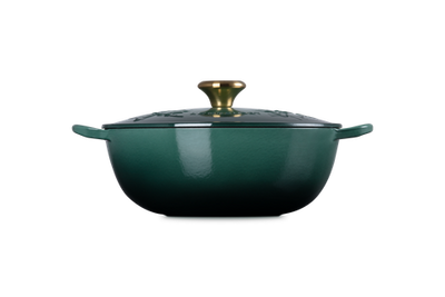 Le Creuset Enameled Cast Iron Holly Collection Traditional Chef's Oven with Lid, 4.5-Quart - Kitchen Universe