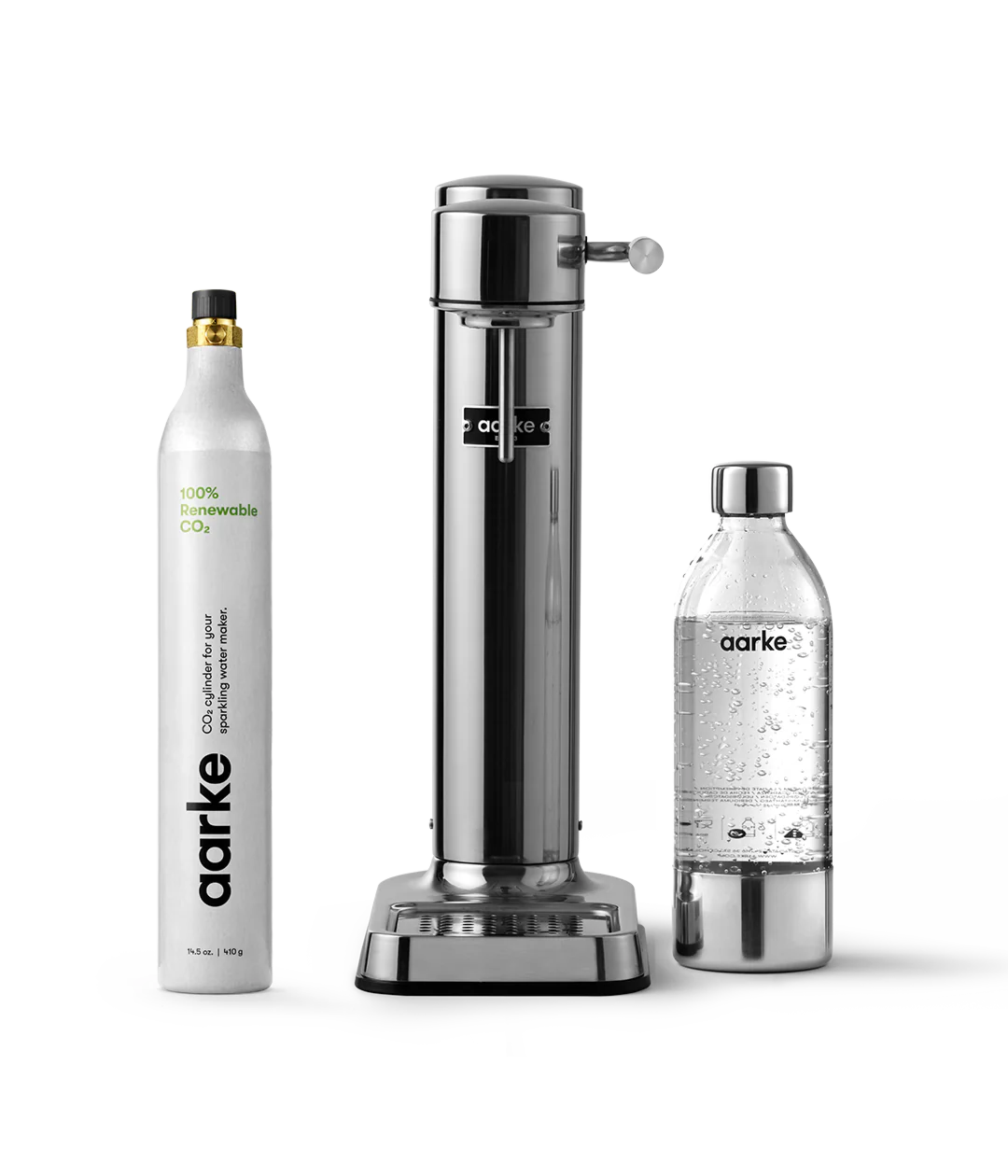 Aarke Carbonator 3 Stainless Steel CO2 Starter Kit