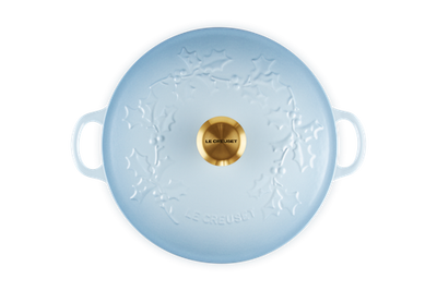 Le Creuset Enameled Cast Iron Holly Collection Traditional Chef's Oven with Lid, 4.5-Quart - Kitchen Universe