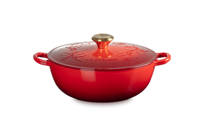 Le Creuset Enameled Cast Iron Holly Collection Traditional Chef's Oven with Lid, 4.5-Quart - Kitchen Universe