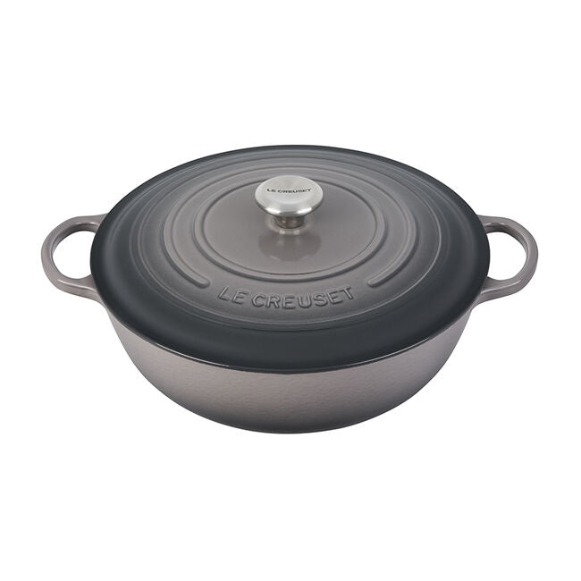 Le Creuset Enameled Cast Iron Signature Chef's Oven, 7.5-Quart, Oyster - Kitchen Universe