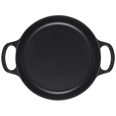 Le Creuset Signature Enameled Cast Iron Everyday Pan, 11-Inches, Matte Black - Kitchen Universe