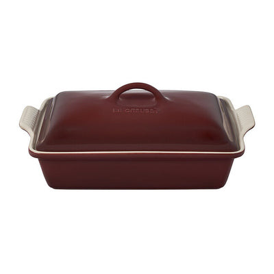 Le Creuset Heritage Stoneware Rectangular Casserole With Lid, 4-Quart, Rhone - Kitchen Universe