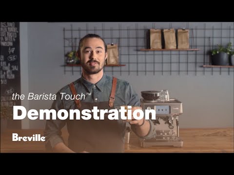 The Breville Brushed Stainless Steel Barista Touch™ 12.5" x 12.7" x 16"