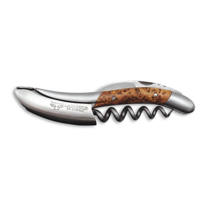 Laguiole en Aubrac Sommelier Waiter's Corkscrew with Juniper Wood Handle - Kitchen Universe