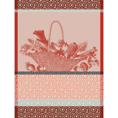 Le Jacquard Francais Winter Vegetable Garden Tea Towel, Red
