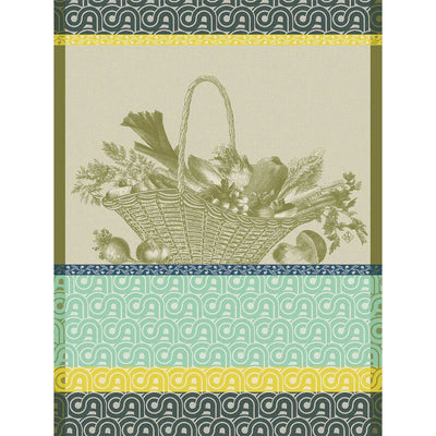 Le Jacquard Francais Winter Vegetable Garden Tea Towel, Green