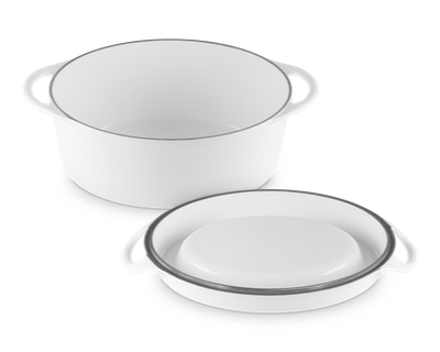 Le Creuset Enameled Cast Iron Traditional Oval Doufeu, 7.25-Quart - Kitchen Universe