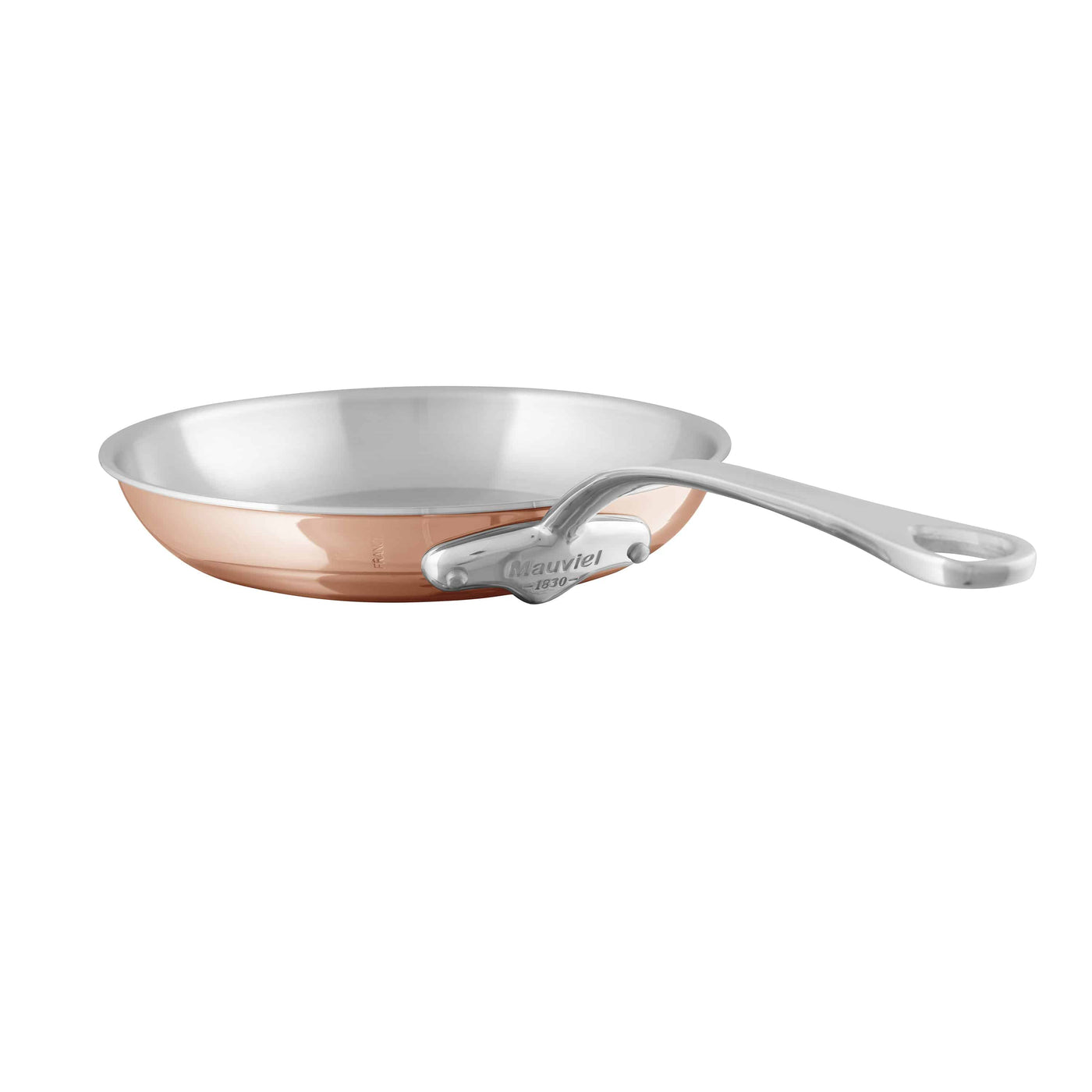 Mauviel M'6s Induction Compatible Copper Round Frying Pan, 7.9-in - Kitchen Universe