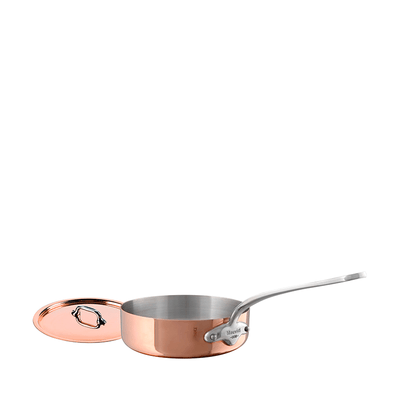 Mauviel M'heritage M150S Copper & Stainless Steel Saute Pan w/Lid - Kitchen Universe