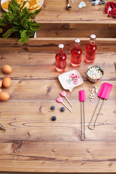 Rosle Charity Pink Silicone Jar Spatula - Kitchen Universe
