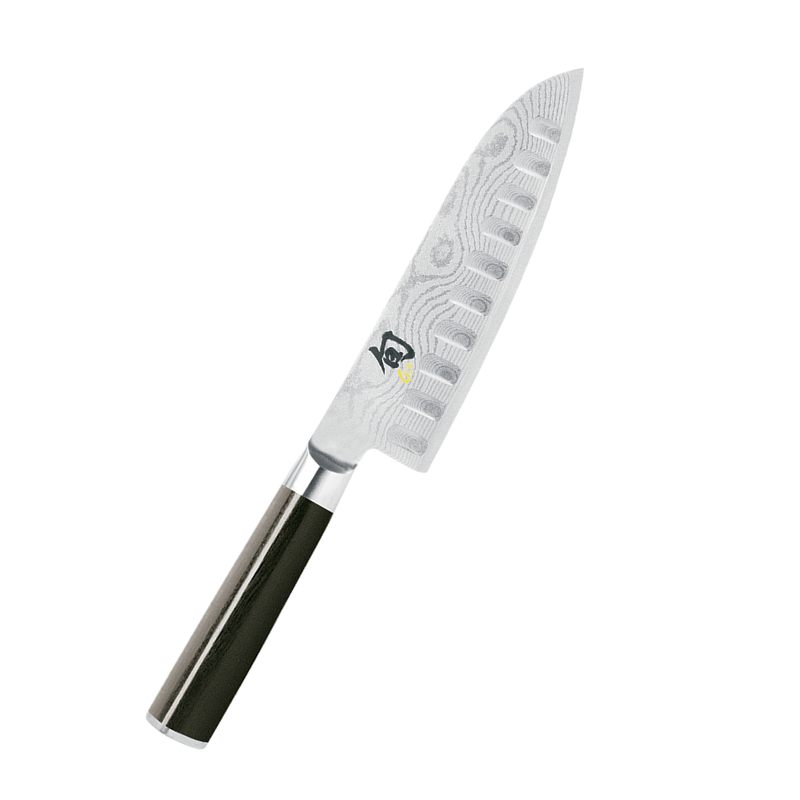 Shun Classic Santoku Knife with Hollow Ground Blade 7-in - Kitchen Universe