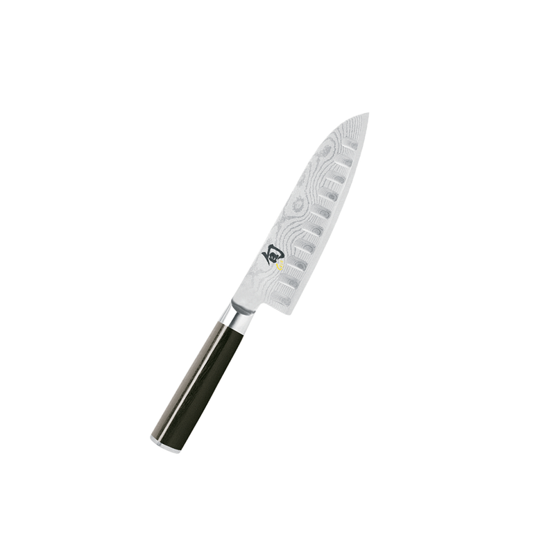 Shun Classic Santoku Knife with Hollow Ground Blade 7-in - Kitchen Universe