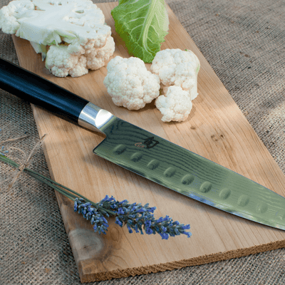 Shun Classic Santoku Knife with Hollow Ground Blade 7-in - Kitchen Universe