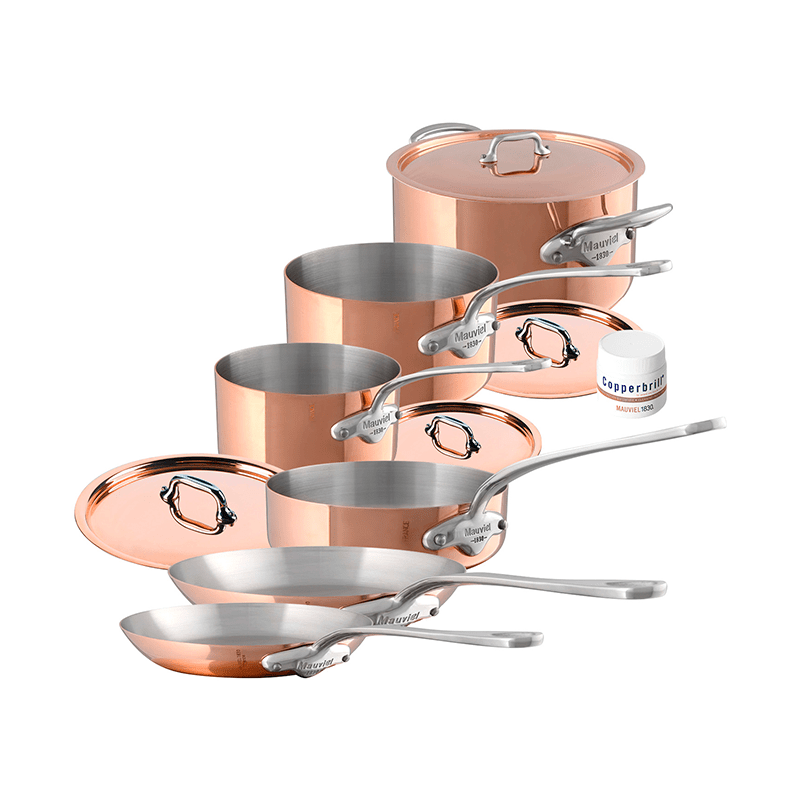 Mauviel M'heritage M150S Copper 10-Piece Set - Kitchen Universe
