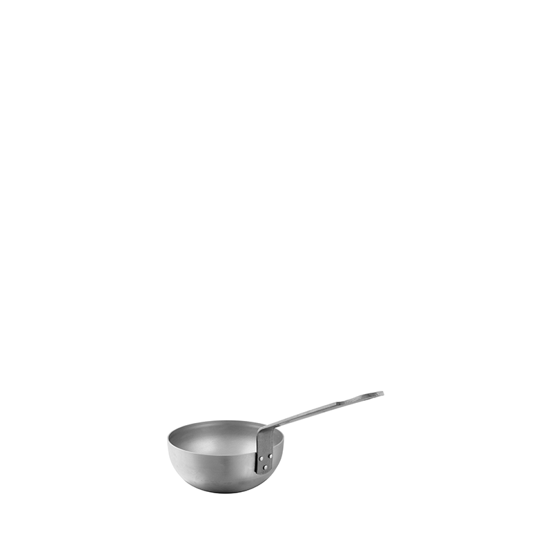 Mauviel M'steel Carbon Steel Curved Splayed Saute Pan - Kitchen Universe