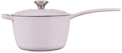 Le Creuset Signature Enameled Cast Iron Sauce Pan with Lid, 1.75-Quart, Shallot - Kitchen Universe