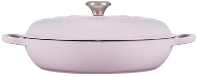 Le Creuset Signature Enameled Cast Iron Braiser with Stainless Steel Knob, 5-Quart, Shallot - Kitchen Universe