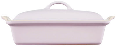 Le Creuset Heritage Stoneware Rectangular Casserole With Lid, 4-Quart, Shallot - Kitchen Universe