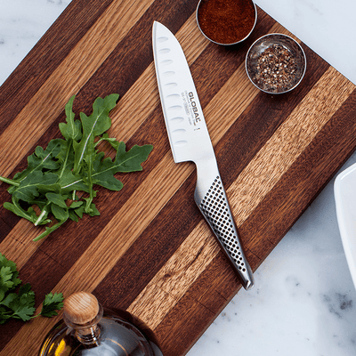 Global Santoku Knife Hollow Ground, 7-In - Kitchen Universe