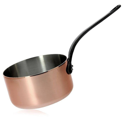 de Buyer Inocuivre Tradition Copper Saucepan With Cast Iron Handle, 2.6-Quart - Kitchen Universe