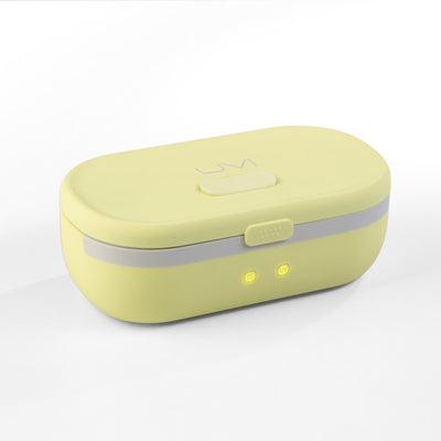 UVI Self Heating & Cleaning Lunch Box with UV Light, Yellow - Kitchen Universe