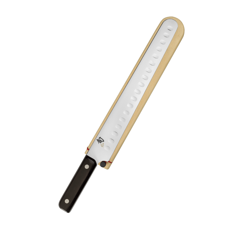 Shun Classic Brisket Knife with Hollow Edge Blade 12-in and Saya - Kitchen Universe