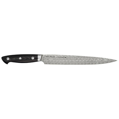 Zwilling Bob Kramer Euroline Damascus Collection SG2 Stainless Steel Slicing Knife, 9-Inches - Kitchen Universe