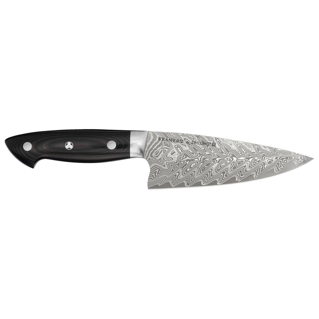 Zwilling Bob Kramer Euroline Damascus Collection SG2 Stainless Steel Chef's Knife, 6-Inches - Kitchen Universe