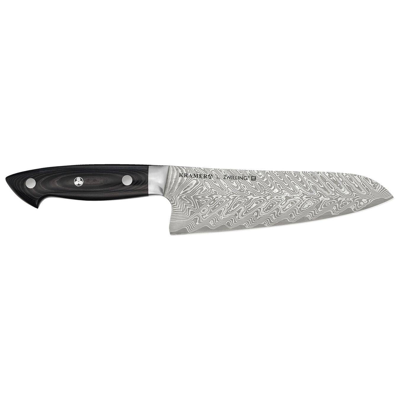 Zwilling Bob Kramer Euroline Damascus Collection SG2 Stainless Steel Santoku Knife, 7-Inches - Kitchen Universe
