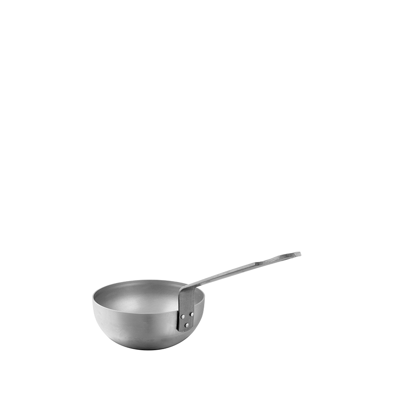 Mauviel M'steel Carbon Steel Curved Splayed Saute Pan - Kitchen Universe