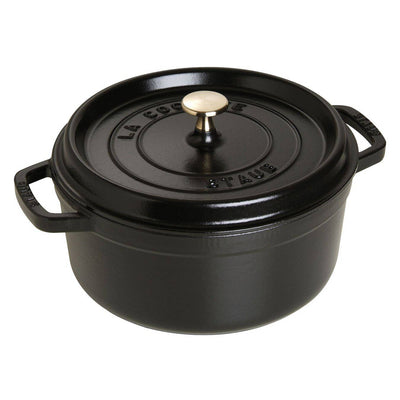 Staub Oven Round Cocotte, 4-qt, Matte Black - Kitchen Universe