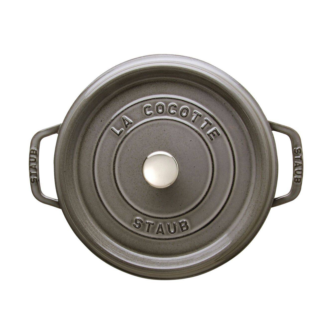 Staub Oven Round Cocotte, 4-qt, Graphite Grey - Kitchen Universe
