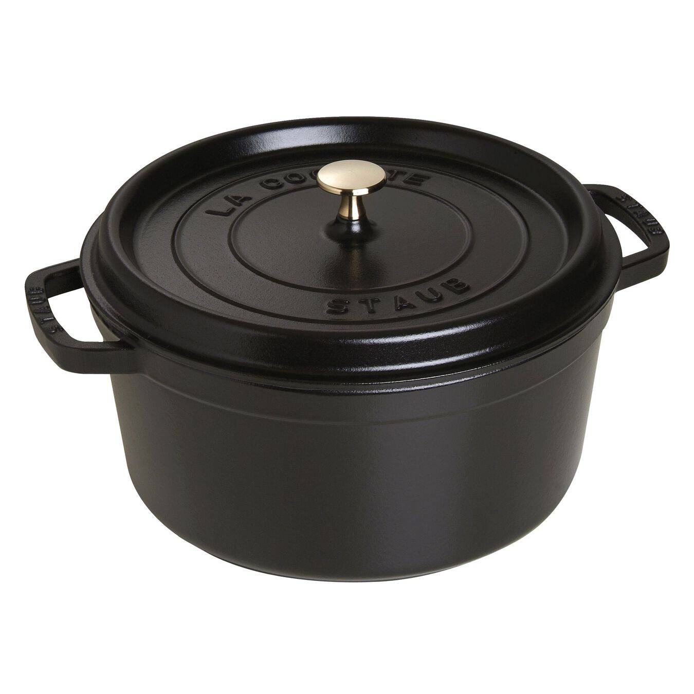 Staub Cast Iron Round Cocotte Oven, 7-qt, Matte Black - Kitchen Universe
