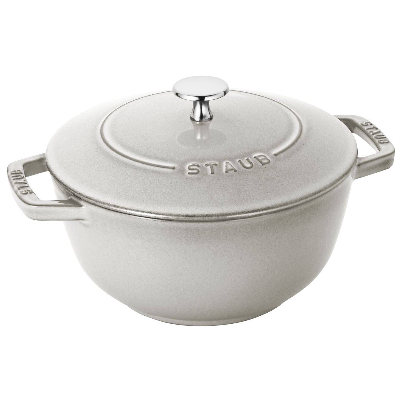 Staub Cast Iron Essential Oven, 3.75 qt, White Truffle - Kitchen Universe