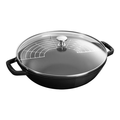 Staub Cast Iron Perfect Pan, 4.5 qt, Matte Black - Kitchen Universe