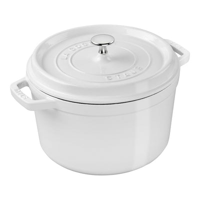 Staub Tall Cocotte Round 5-qt, White - Kitchen Universe