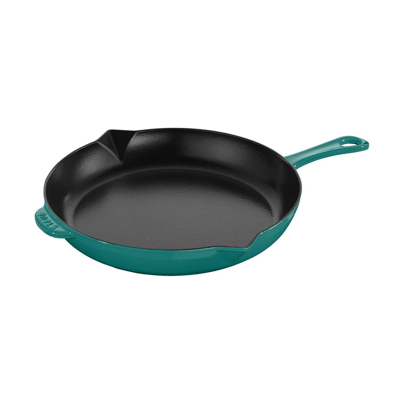 Staub Cast Iron Fry Pan, 10-in, Turquoise - Kitchen Universe