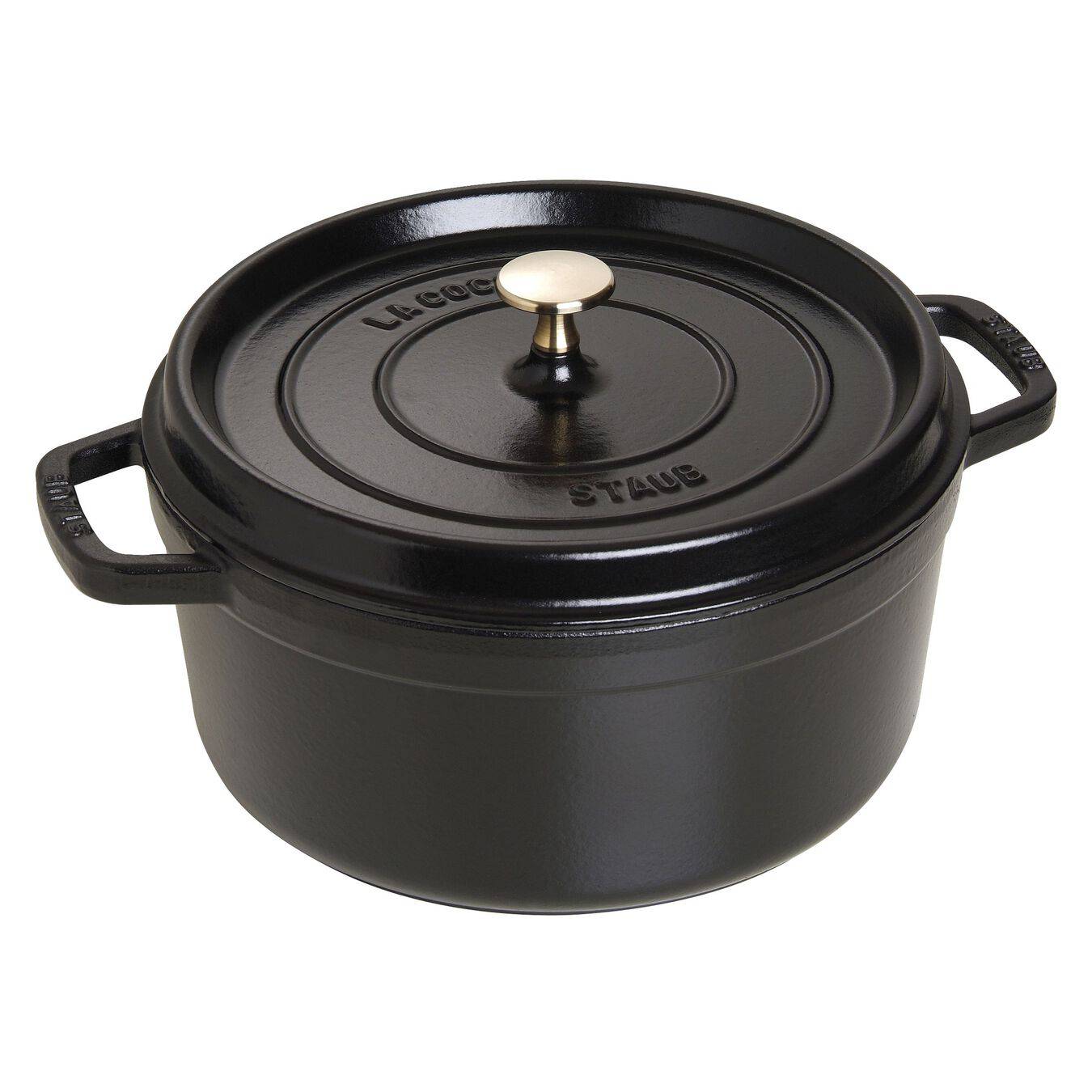 Staub Cast Iron Round Cocotte Oven 5.5-qt, Matte Black - Kitchen Universe