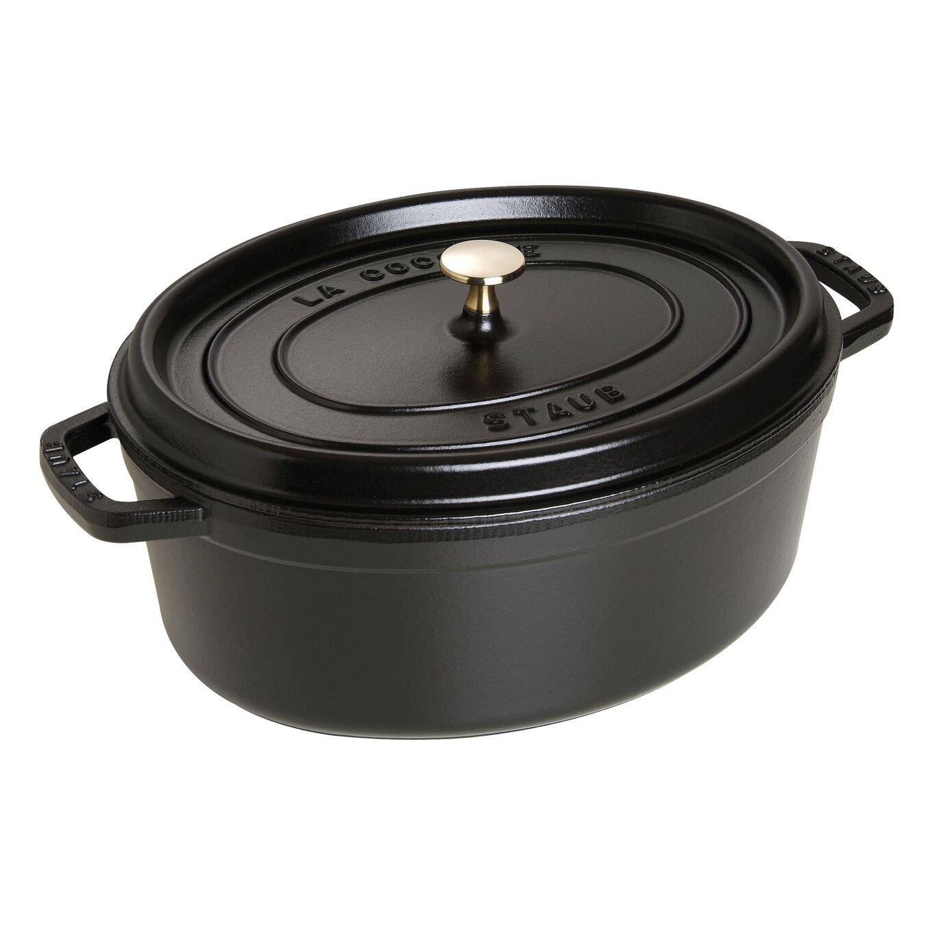 Staub Cast Iron Oval Cocotte Oven, 7-qt, Matte Black - Kitchen Universe