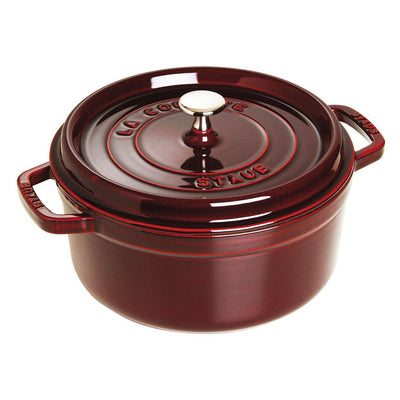 Staub Oven Round Cocotte, 4-qt, Grenadine - Kitchen Universe