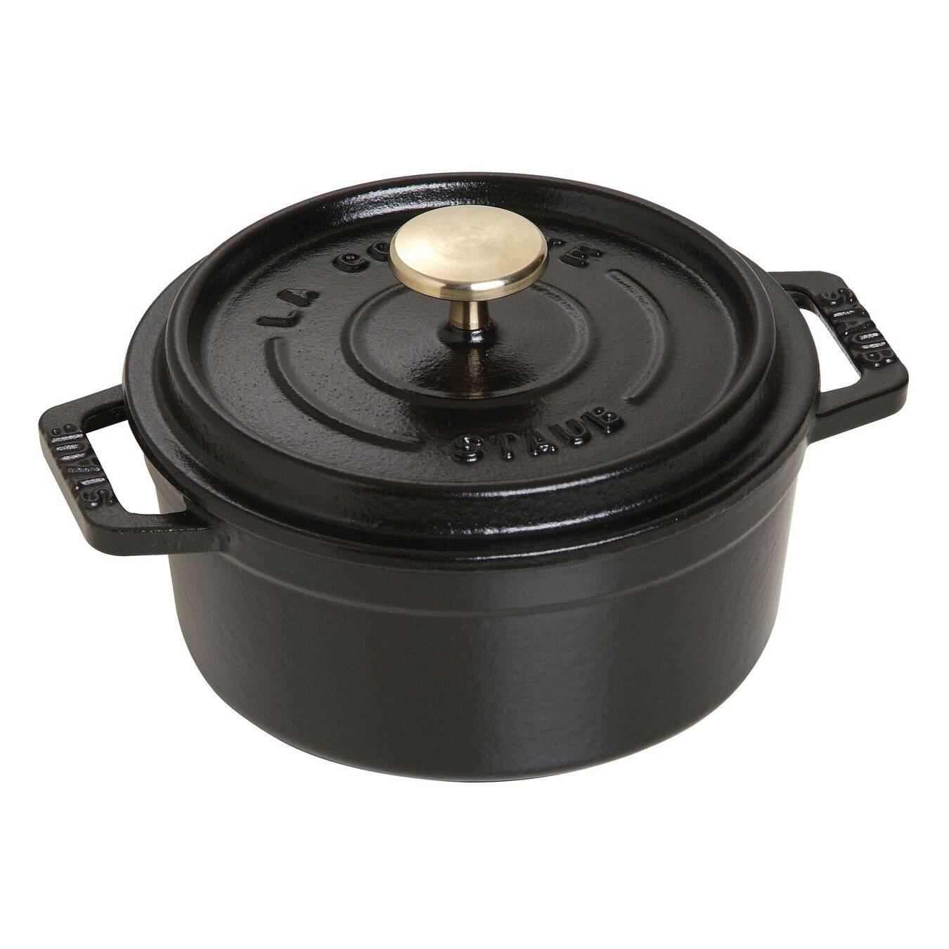 Staub Cast Iron Round Cocotte Oven, 0.5-qt, Matte Black - Kitchen Universe