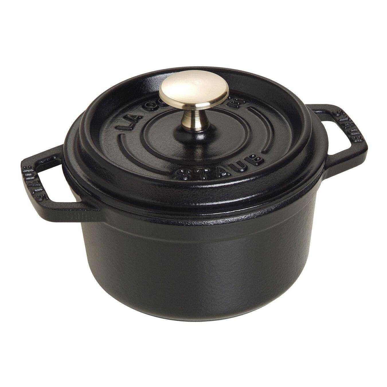 Staub Cast Iron Round Cocotte Oven, 0.75-qt, Matte Black - Kitchen Universe