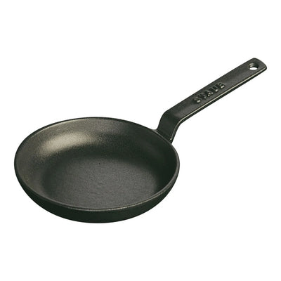 Staub Cast Iron Mini Fry Pan 4.75-in, Matte Black - Kitchen Universe