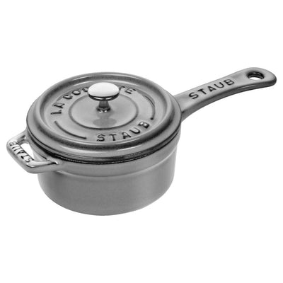 Staub Cast Iron 0.5-qt Baby Wok - Graphite Grey 