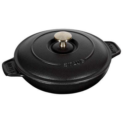 Staub Cast Iron Round Covered Dish Baking, 7.9-in, Matte Black - Kitchen Universe