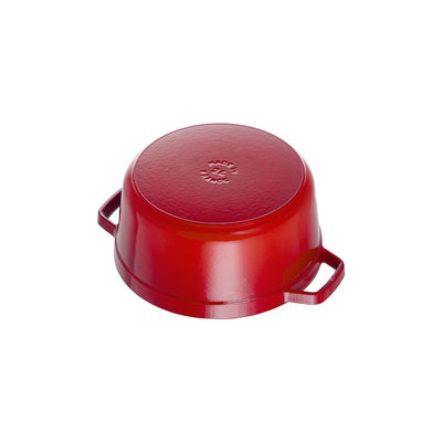 Staub Cast Iron Round Cocotte Oven 5.5-qt, Cherry Red - Kitchen Universe
